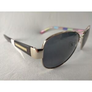 Hard Candy Women's Aviator Sunglasses Gold Metal Polarized Lens NWT HS02P